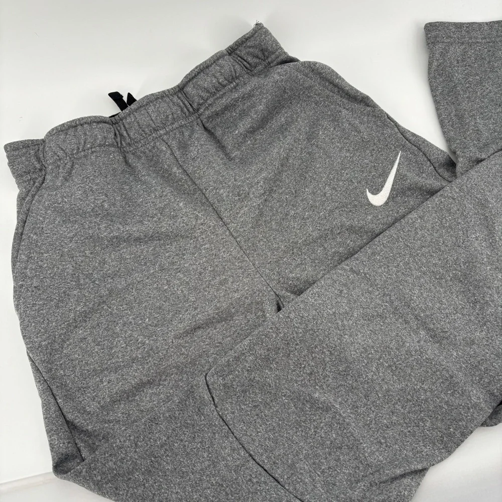 Nike Sweatpants‎ Kids XL Gray Excellent Dri-FIT Fleece Athletic Joggers